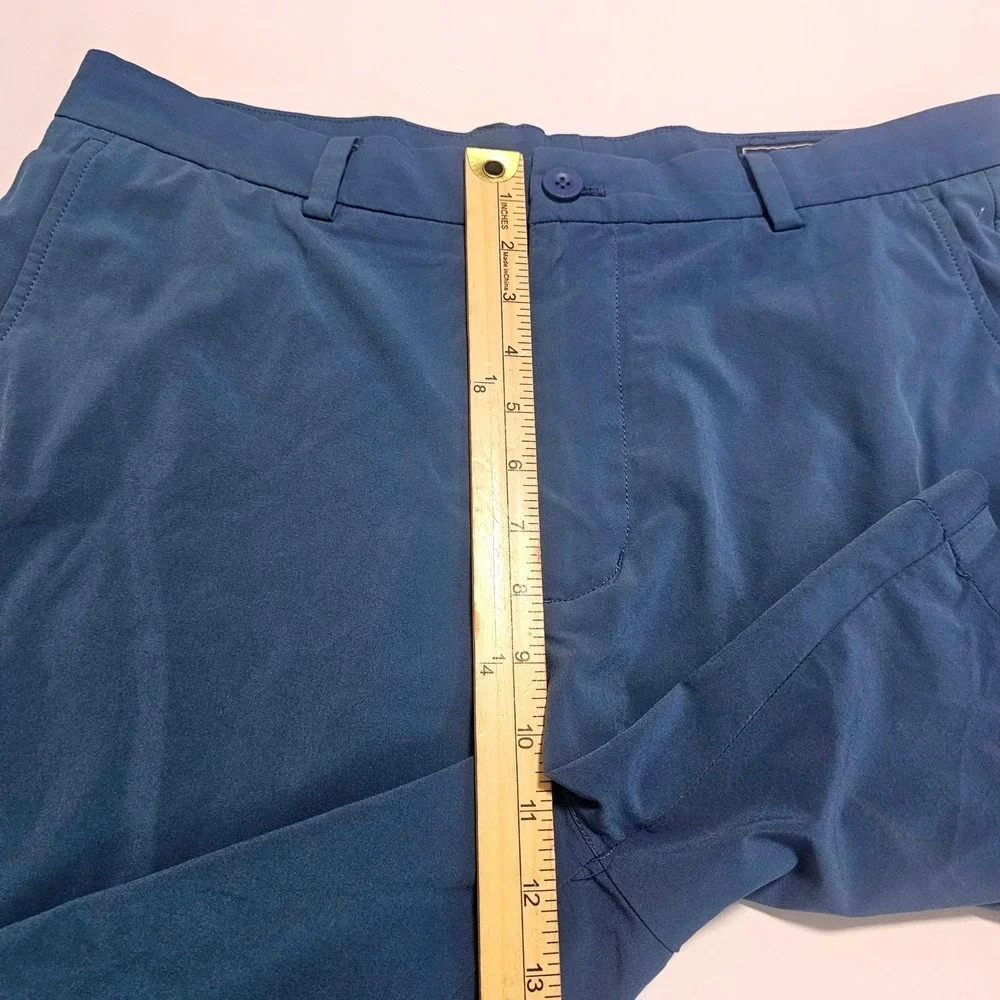Vineyard Vines Performance Breaker Shorts Mens 34 Blue Golf Tech Chino 9 Inch